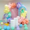Rainbow Theme Birthday Balloon Decorations