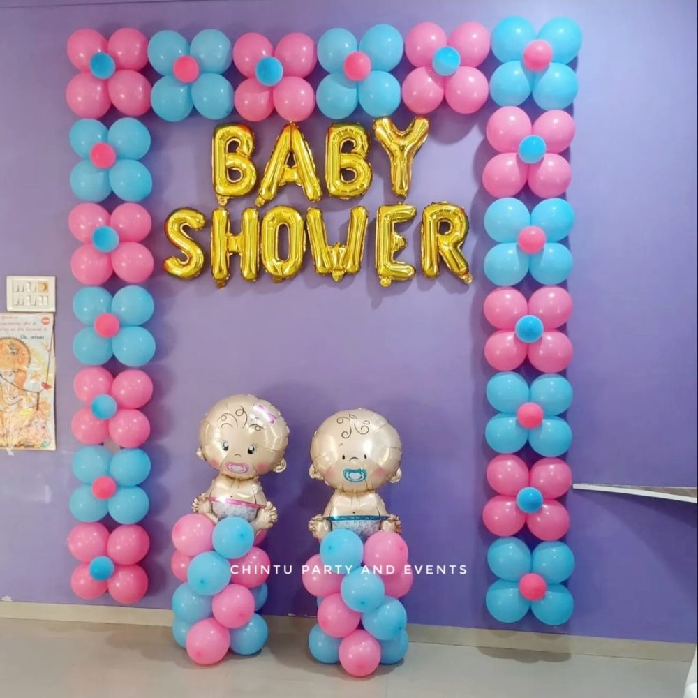 Simple Balloon Decorations For Baby Shower