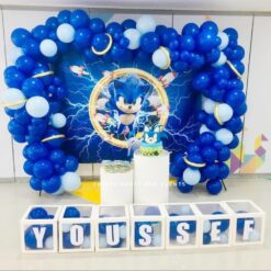 Sonic Theme Birthday Balloon Decorations
