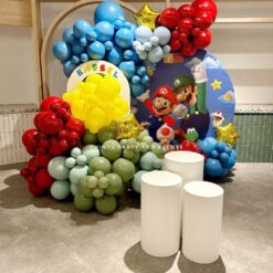 Super Mario Themed Birthday Balloon Decorations