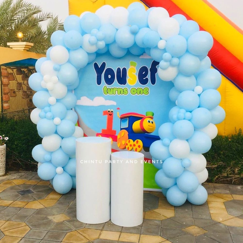 Thomas And Friends Theme Birthday Balloon Decorations