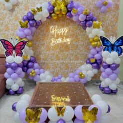 Butterfly Theme Balloon Ring Decorations