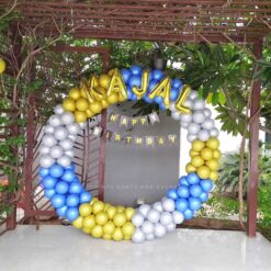 Chrome Balloons Ring Decorations For Birthday