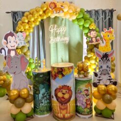 Jungle Theme Birthday Balloon Decorations