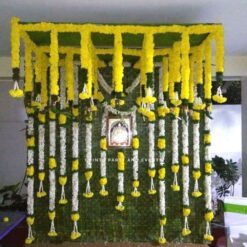 Half Saree Function Decoration At Home