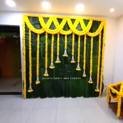 Half Saree Function Flower Decoration At Home
