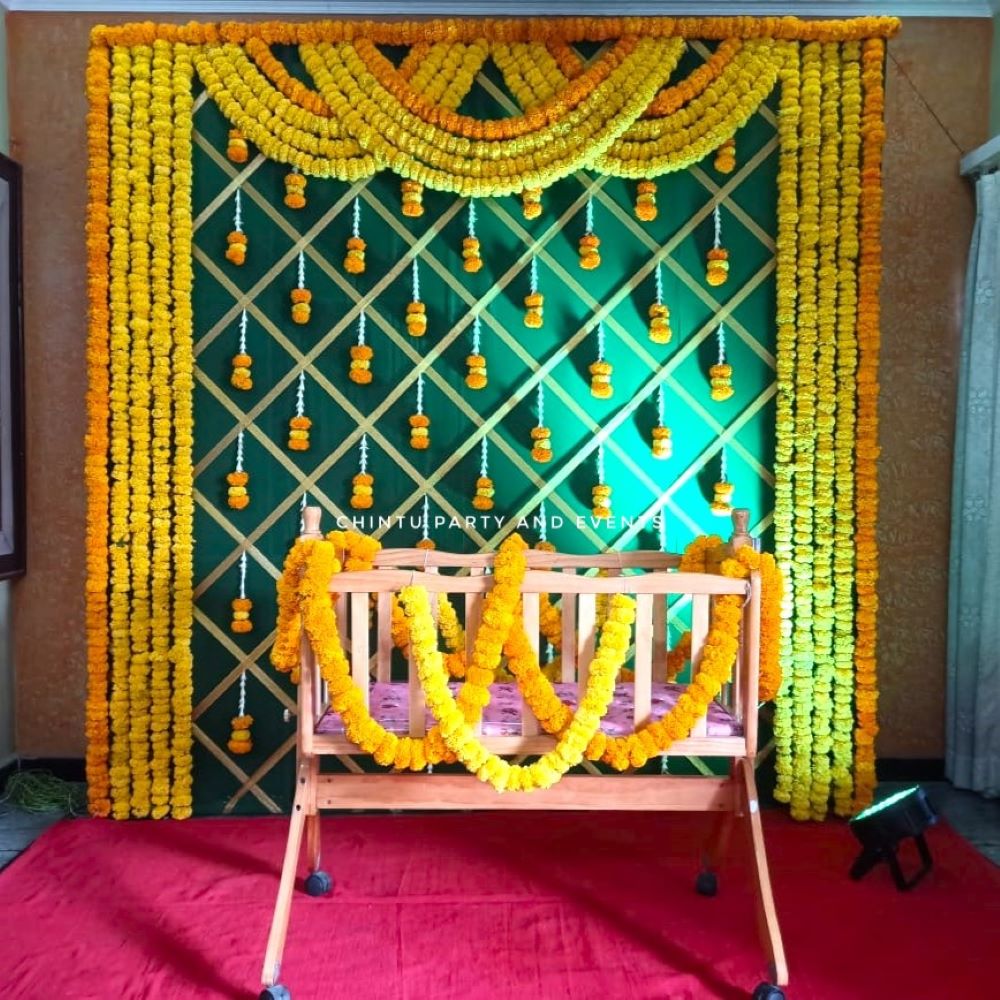 Simple Naming Ceremony Decoration At Home