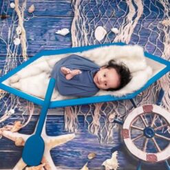 Baby Sailor Theme Newborn Baby Photoshoot