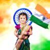 Bharat Mata Theme Kids Photoshoot