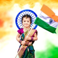 Bharat Mata Theme Kids Photoshoot