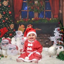 Christmas Theme 1 Year Old Baby Boy Photoshoot