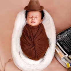 Cowboy Theme Newborn Baby Photoshoot