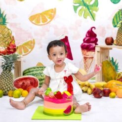 Fruit Cake Smash Photography Bangalore