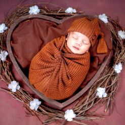 Russet Theme Newborn Baby Photoshoot