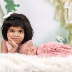 Sibling Photoshoot With Newborn
