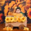 Sunflower Theme Baby Photoshoot