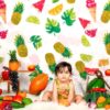 Tropical Theme 1 Year Old Baby Girl Photoshoot