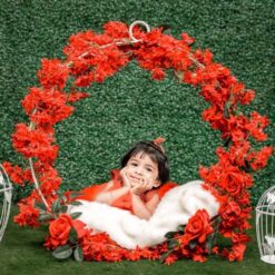 Floral Ring Theme Kids Photoshoot