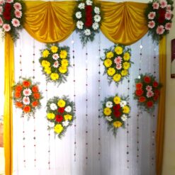 Flowers Decorations At Home For Satyanarayana Puja