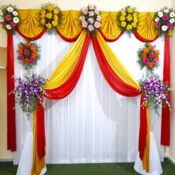 Half Saree Function Flowers Decorations
