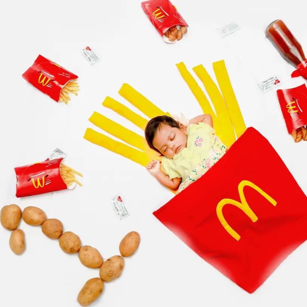McDonald's Theme for baby photoshoot girl