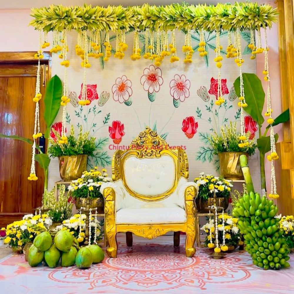 Baby Shower Flower Decorations In Home