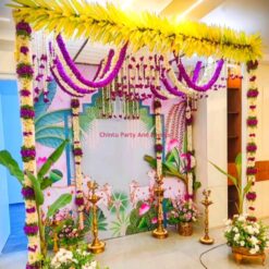 Traditional Flower Decorations For Seemantham At Home